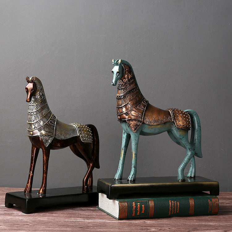 Decorative Ornaments Bronze War Horse Ornaments null