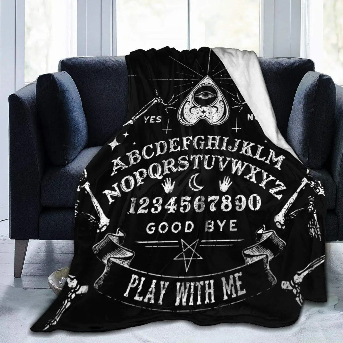 Halloween Witch Blanket Flannel Blanket null