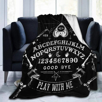 Halloween Witch Blanket Flannel Blanket null