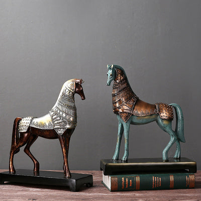 Decorative Ornaments Bronze War Horse Ornaments null