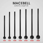 Steel Mace Bell for Strength Training - Support Full Body, Muscles, Shoulder, Grips & Forearms Workouts to Rehabilitation, Stretching 5, 7, 10, 15, 20, 25, 30Lb for Woman & Man