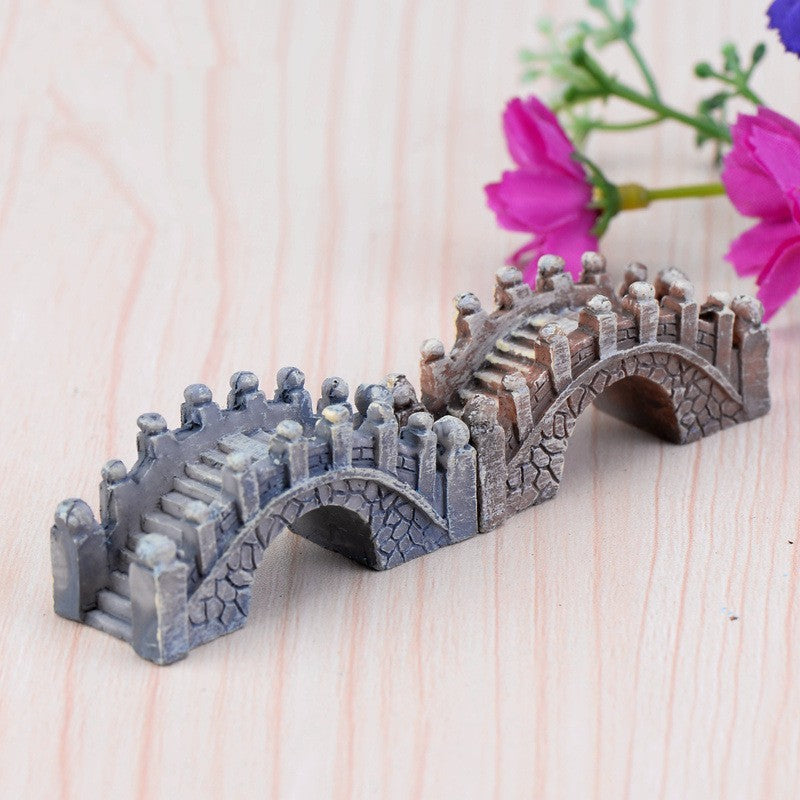 Micro Landscape Ornaments Resin Bridge Craft Ornaments null