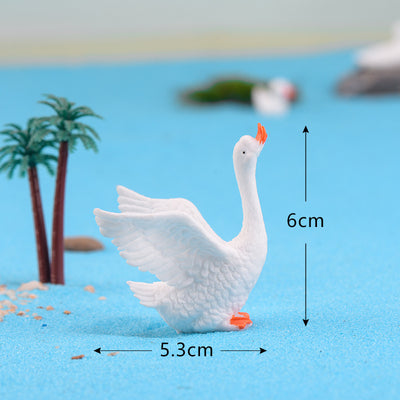 Swan Animal Ornaments Creative Bonsai Resin Ornaments null
