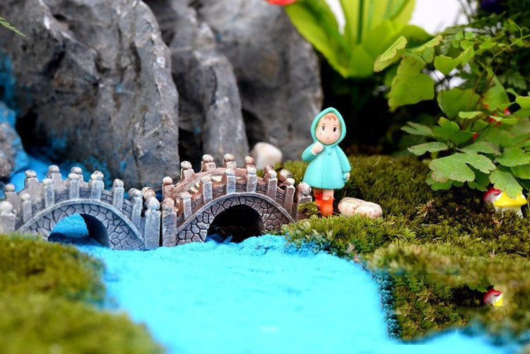 Micro Landscape Ornaments Resin Bridge Craft Ornaments null