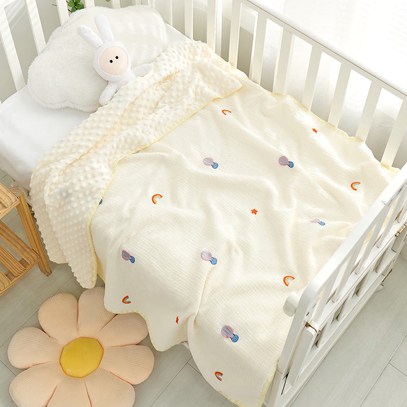 Doudou Blanket Baby Blanket Crepe Newborn Soothing Blanket null