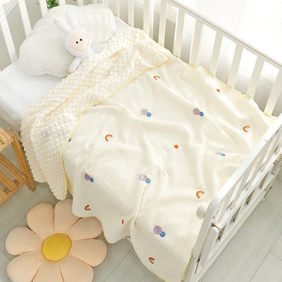 Doudou Blanket Baby Blanket Crepe Newborn Soothing Blanket null