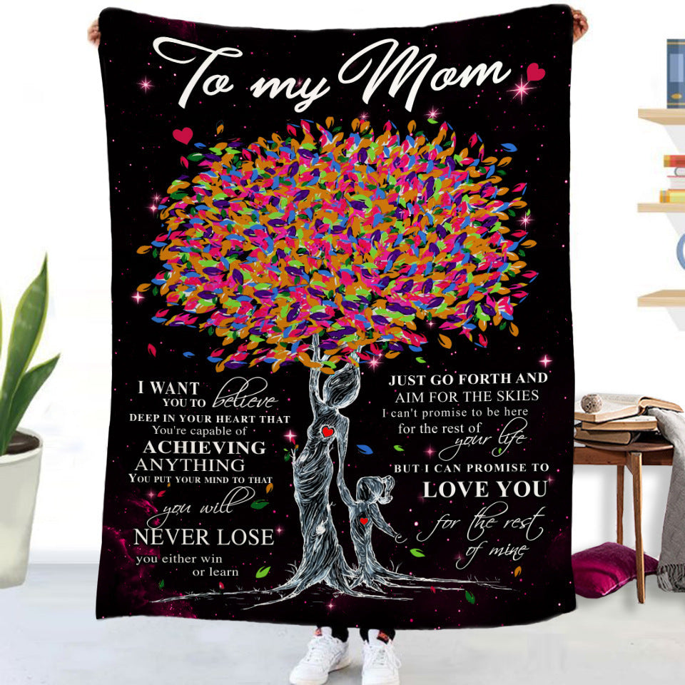 Double-sided Flannel Blanket Air Conditioning Blanket Airplane Blanket Napping Blanket Cover Blanket null