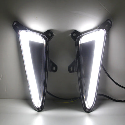LED Daytime Running Lights Fog Lights Modified Yellow Light Steering null