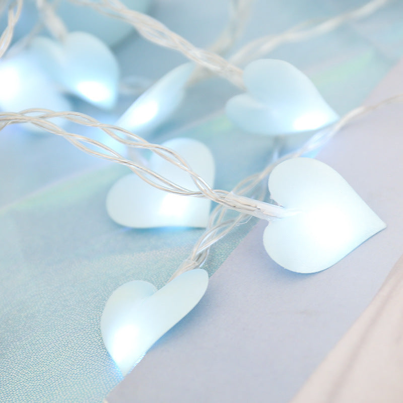 Led Lights Curtain Lights Fabric Peach Heart String Lights null
