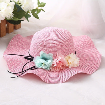 Summer wreath parent-child hat null