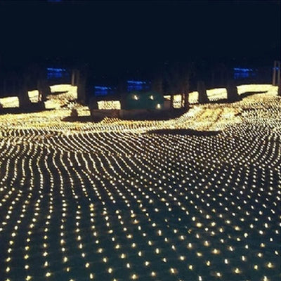 Christmas led lights string lights outdoor waterproof fishnet lights full of stars paved holiday lights wedding ins decorative lights null