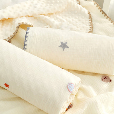 Doudou Blanket Baby Blanket Crepe Newborn Soothing Blanket null