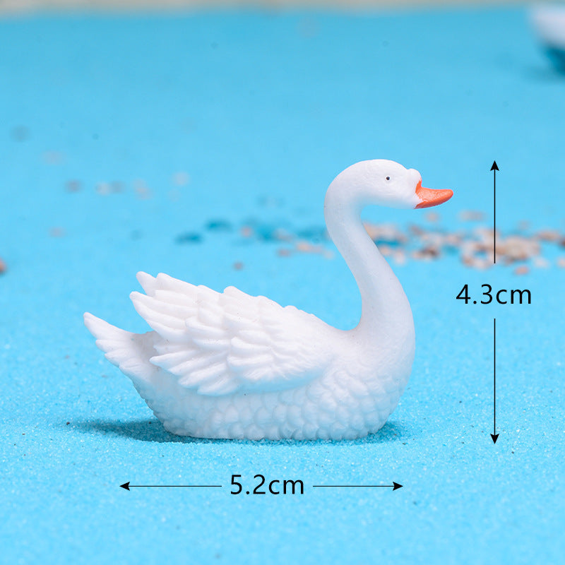 Swan Animal Ornaments Creative Bonsai Resin Ornaments null