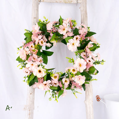 Grass Ring Eucalyptus  Leaves Peony Sun Wreath null