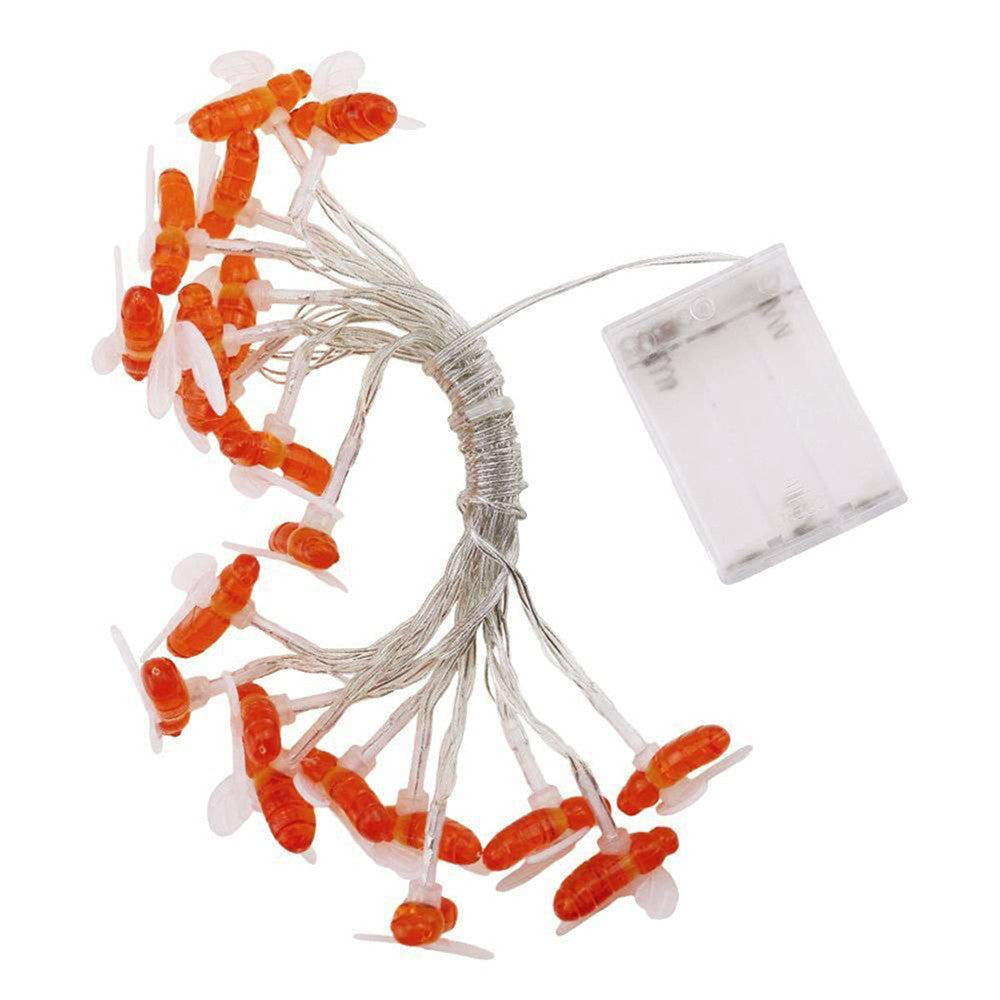 Solar string lights bee decorative lights null