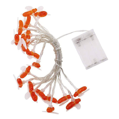 Solar string lights bee decorative lights null