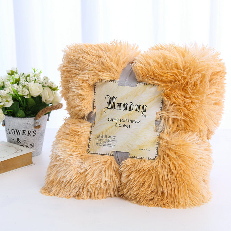 Plush Blanket Double-layer Blanket Multifunctional null