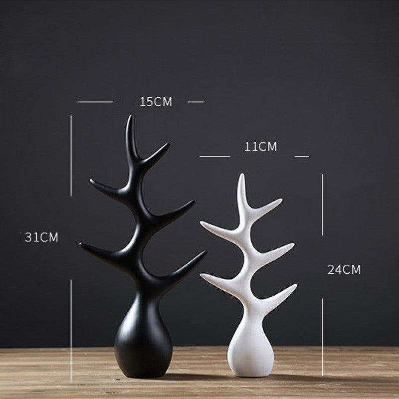 Home Living Room Ceramic Ornaments Creative Desktop Wine Cabinet Ornaments null