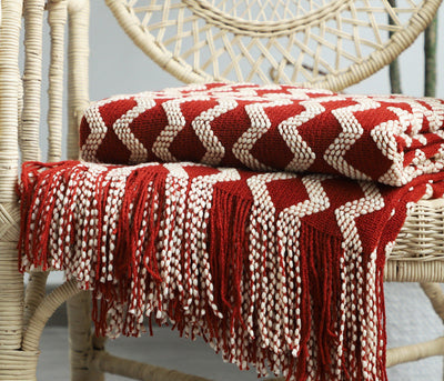Nordic Knitted Decorative Blanket Sofa Blanket null