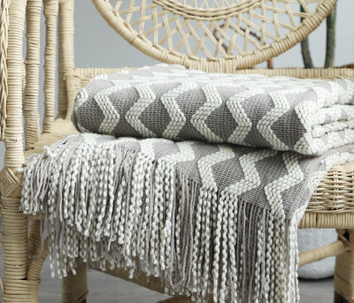 Nordic Knitted Decorative Blanket Sofa Blanket null