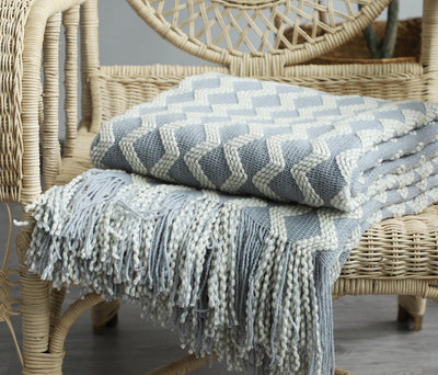 Nordic Knitted Decorative Blanket Sofa Blanket null