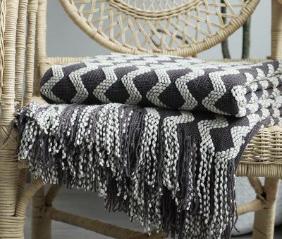 Nordic Knitted Decorative Blanket Sofa Blanket null