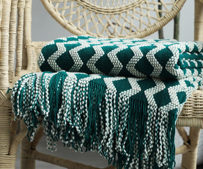 Nordic Knitted Decorative Blanket Sofa Blanket null