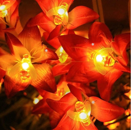 Solar New String Lights 20Led Little Bee Christmas Lanterns Flashing Lights Christmas String Lights Garden Decoration Lights null