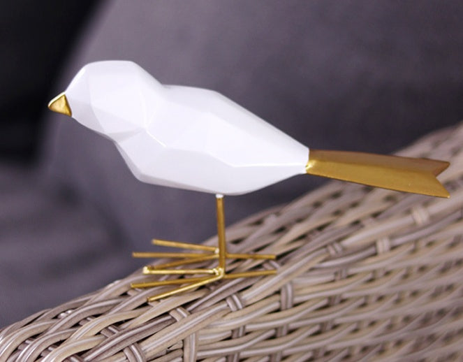 Modern Simple Ornaments Origami Resin Bird Ornaments null