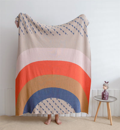 Nordic Cotton Wool Blanket Napping Blanket Cover Blanket null