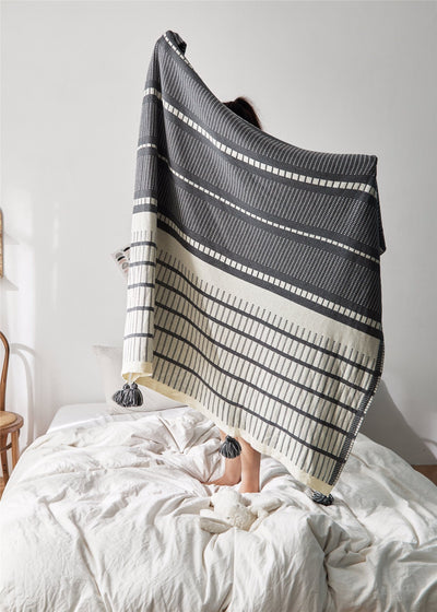 Nordic Cotton Wool Blanket Napping Blanket Cover Blanket null
