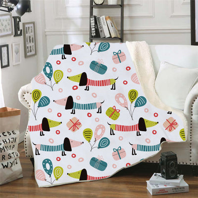 Digital Printed Blanket Nap Blanket Air Conditioning Blanket Lazy Blanket Dachshund Series null