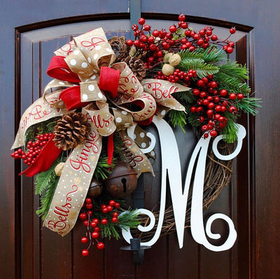 Christmas letter wreath null