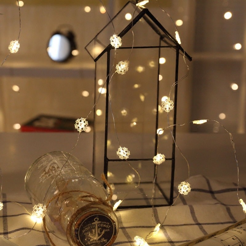 Newsoo copper line star lights LED lights flashing lights string lights star girl heart room dormitory layout decoration null