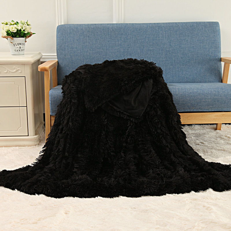 Plush Blanket Double-layer Blanket Multifunctional null