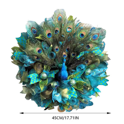 Peacock Wreath Home Decoration Door Hanging null