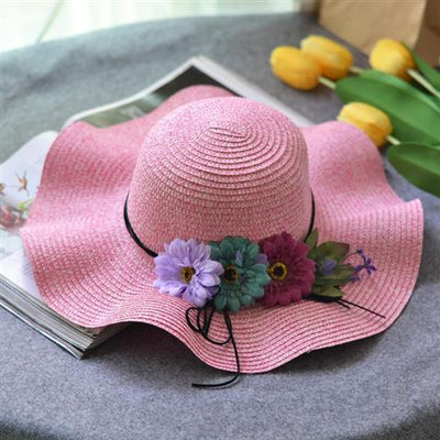 Summer wreath parent-child hat null