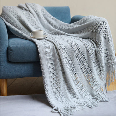 Nordic Sofa Blanket Cover Blanket Knitted Blanket Homestay Hotel Throw Blanket null