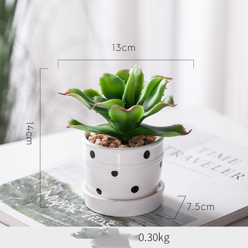 Artificial Green Plant Ornaments Potted Ornaments Green Plants Fake Flower Ornaments null