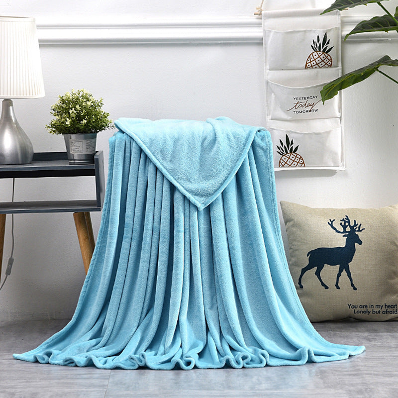 Flannel blanket coral blanket null