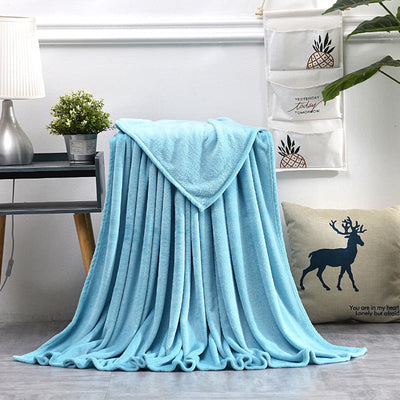 Flannel blanket coral blanket null