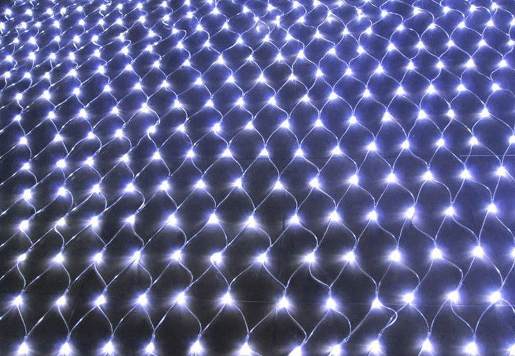 Christmas led lights string lights outdoor waterproof fishnet lights full of stars paved holiday lights wedding ins decorative lights null