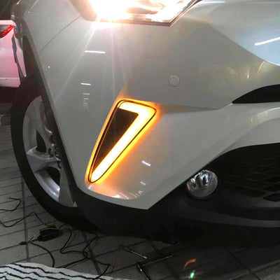 LED Daytime Running Lights Fog Lights Modified Yellow Light Steering null