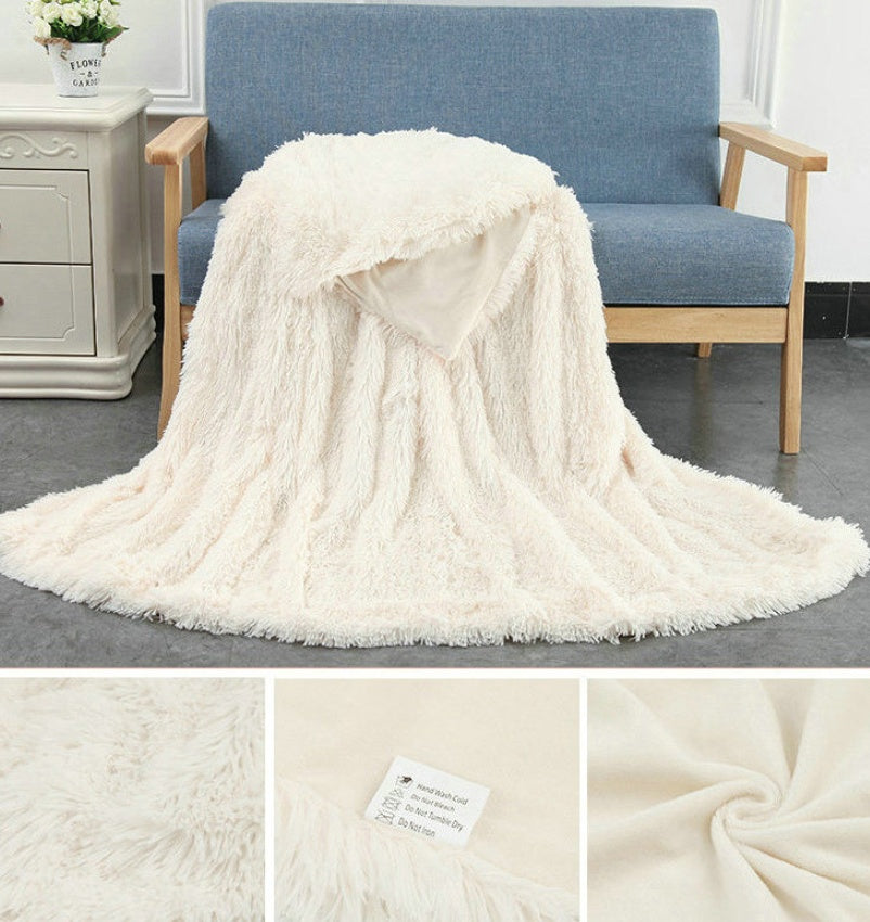 Plush Blanket Double-layer Blanket Multifunctional null
