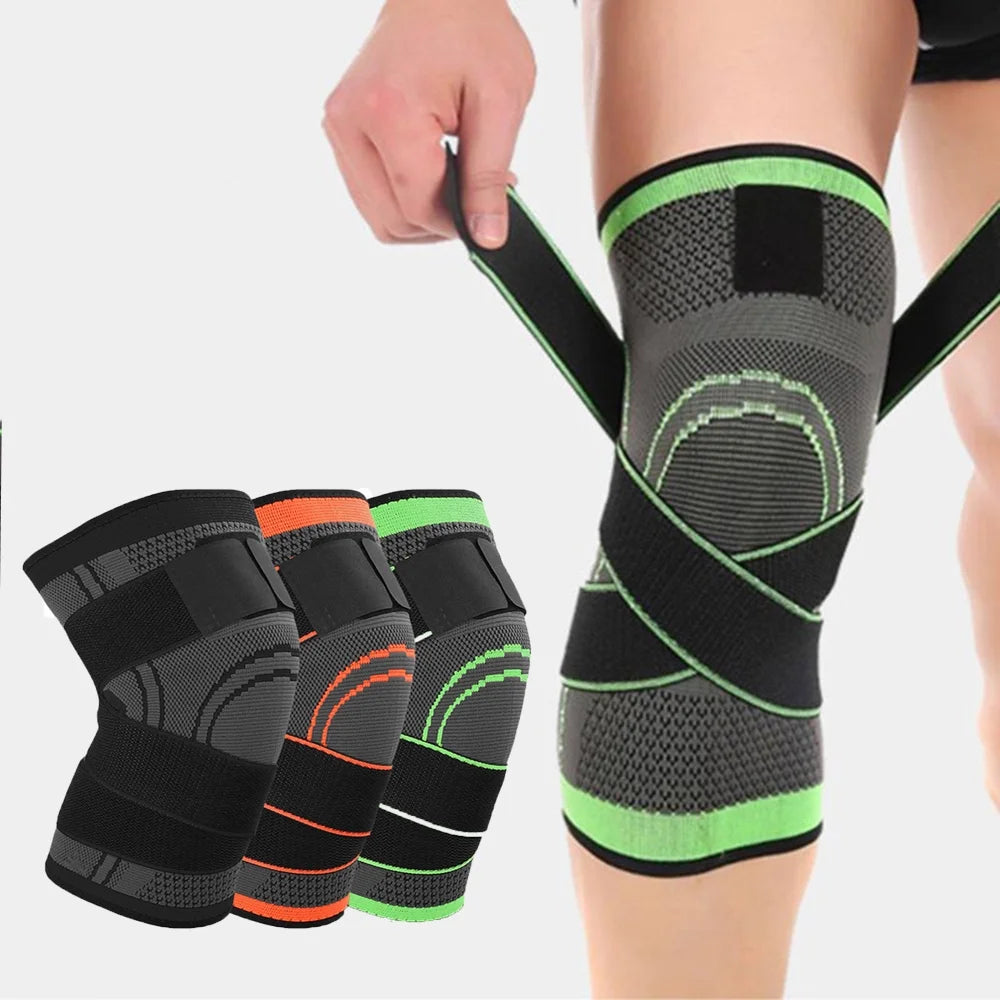 Unisex Knee Brace Sleeve Patella Support Stabilizer, Green, XXL