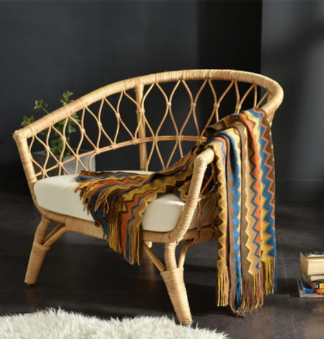 Fringed Knitted Small Blanket Napping Blanket Sofa Blanket null