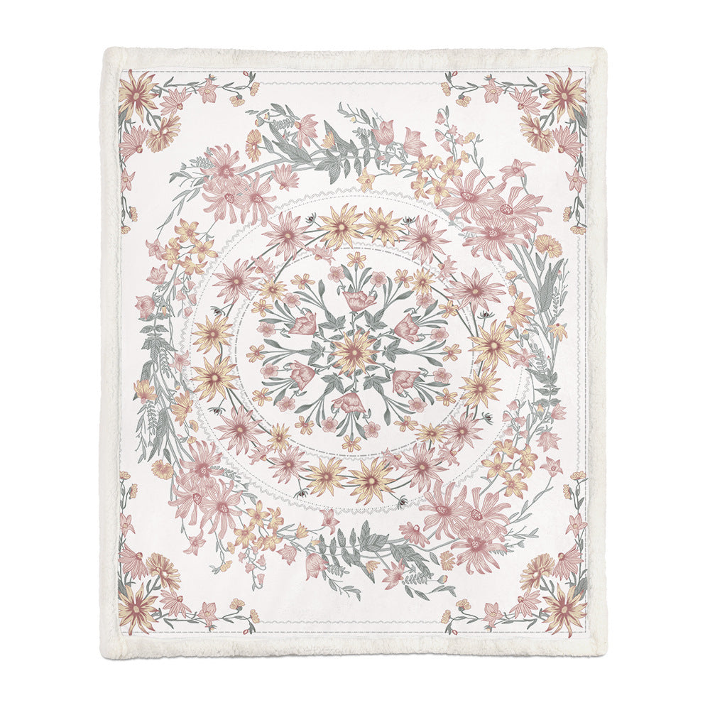 Flannel Blanket Air Conditioning Blanket Napping Blanket null