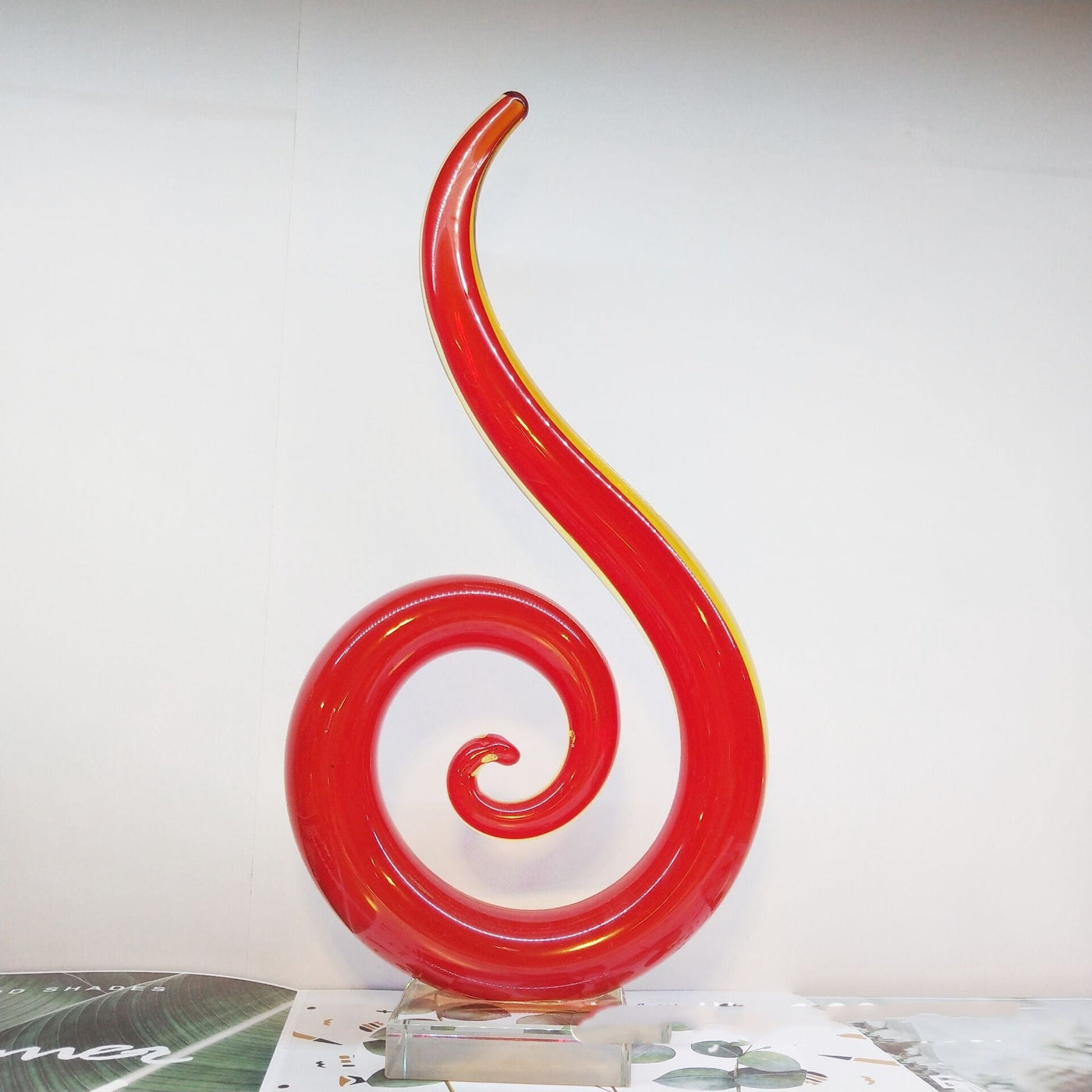 Modern Minimalist Glass Abstract Ornaments null