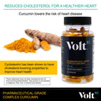 Pharmaceutical-Grade Turmeric Curcumin Capsules | Turmeric Capsules and Curcumin Supplements for Immune Support | Natural Joint Support Turmeric Herbal Supplements 400 Mg