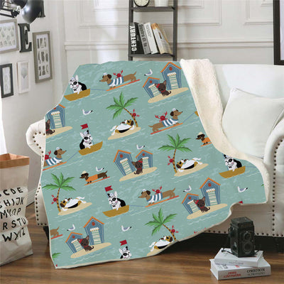 Digital Printed Blanket Nap Blanket Air Conditioning Blanket Lazy Blanket Dachshund Series null